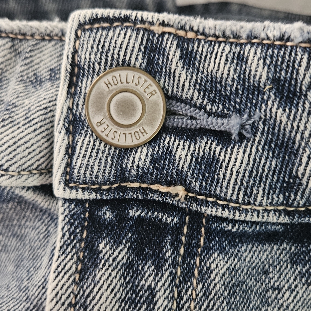 Hollister Straight Leg Opening Baggy Women Jeans Size 26 2r Dad Ultra High Rise - Picture 13 of 14